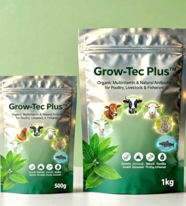 Grow-Tec plus plant based multivitamin and wellness supplement pack for animals